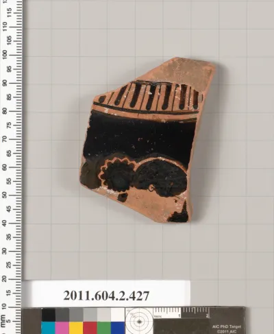 Terracotta fragment of a column-krater (bowl for mixing wine and water)