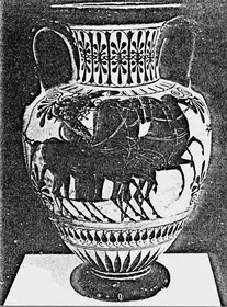 AMPHORA, NECK (ATHENIAN, BLACK-FIGURE)