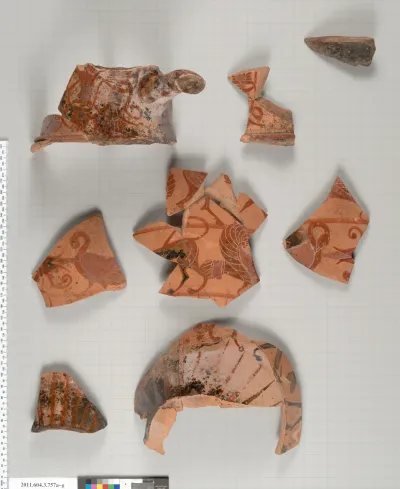 Terracotta fragments of a neck-amphora (jar)