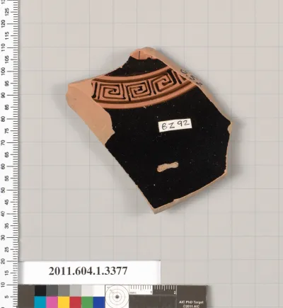 Terracotta fragment of a kylix (drinking cup)