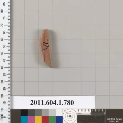 Terracotta fragment of a kylix (drinking cup)