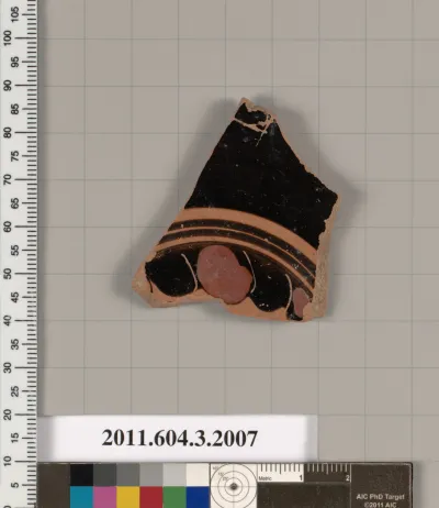 Terracotta fragment of a kylix (drinking cup)