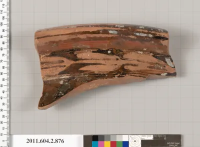 Terracotta fragment of a bell-krater (bowl for mixing wine and water)