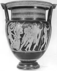 KRATER, COLUMN (ATHENIAN, RED-FIGURE)