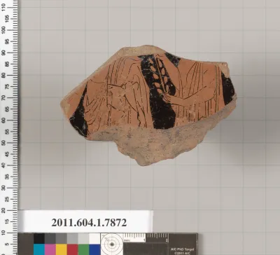 Terracotta fragment of a kylix (drinking cup)