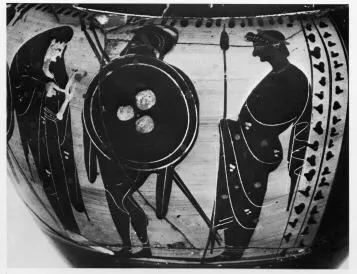 KRATER, COLUMN (ATHENIAN, BLACK-FIGURE)