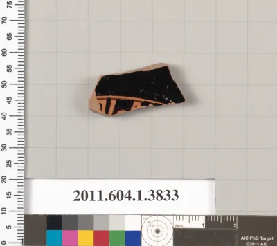 Terracotta fragment of a kylix (drinking cup)