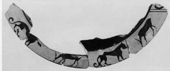 KRATER, COLUMN, FRAGMENT (ATHENIAN, BLACK-FIGURE)