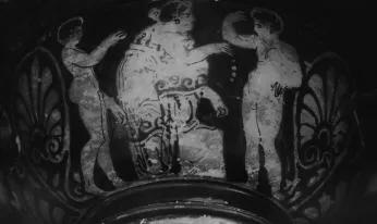 CUP, STEMLESS (ATHENIAN, RED-FIGURE)