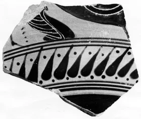 CUP DROOP, FRAGMENTS (ATHENIAN, BLACK-FIGURE)