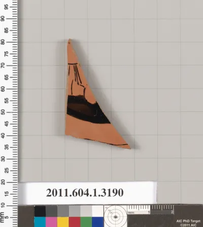 Terracotta fragment of a kylix (drinking cup)