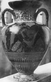AMPHORA, NECK (ATHENIAN, BLACK-FIGURE)