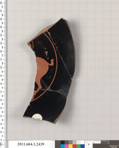 Terracotta fragment of a kylix (drinking cup)