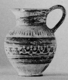 OINOCHOE (ETRUSCO-CORINTHIAN, BLACK PATTERN)