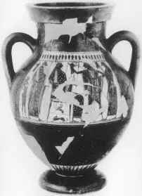 AMPHORA, BELLY, TYPE B (ATHENIAN, BLACK-FIGURE)