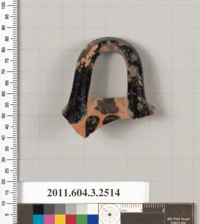 Terracotta fragment of a kylix (drinking cup)