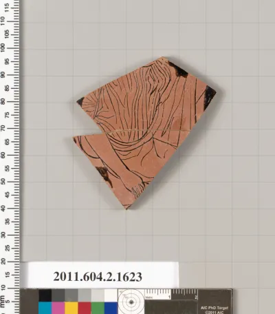 Terracotta fragment of a skyphos (deep drinking cup)