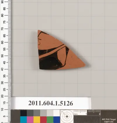 Terracotta fragment of a kylix (drinking cup)