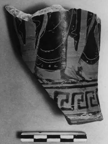 LOUTROPHOROS, FRAGMENT (ATHENIAN, BLACK-FIGURE)