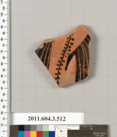 Terracotta fragment of a column-krater (bowl for mixing wine and water)