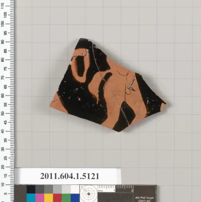 Terracotta fragment of a kylix (drinking cup)