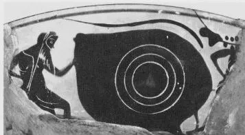 CUP A, FRAGMENTS (ATHENIAN, BLACK-FIGURE)