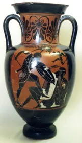 AMPHORA, NECK (ATHENIAN, BLACK-FIGURE)