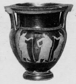 KRATER, COLUMN (ATHENIAN, RED-FIGURE)