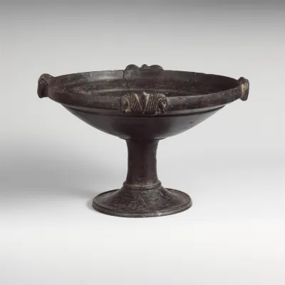 Terracotta footed bowl