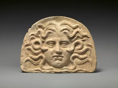 Antefix, head of Medusa