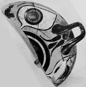 CUP, FRAGMENT (ATHENIAN, BLACK-FIGURE)