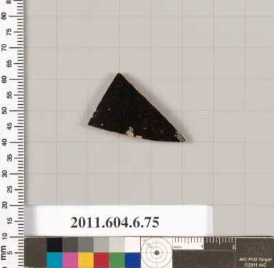 Terracotta fragment of a closed shape