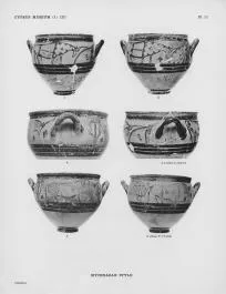 KRATER, BELL (CYPRIOT, MYCENAEAN STYLE, OUTLINE)