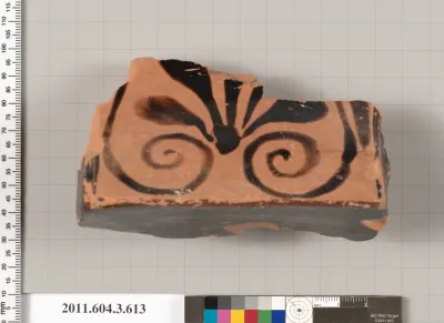 Terracotta fragment of a column-krater (bowl for mixing wine and water)