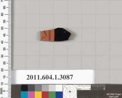 Terracotta fragment of a kylix (drinking cup)