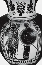 AMPHORA, NECK (ATHENIAN, BLACK-FIGURE)
