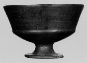 CHALICE (ETRUSCAN, BUCCHERO)