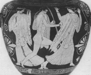 STAMNOS (ATHENIAN, RED-FIGURE)