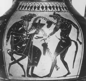 AMPHORA, BELLY, TYPE B (ATHENIAN, BLACK-FIGURE)