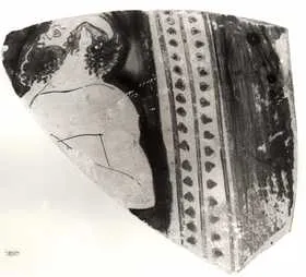 KRATER, COLUMN, FRAGMENT (ATHENIAN, RED-FIGURE)