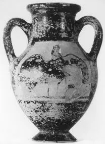 AMPHORA, BELLY, TYPE C (ATHENIAN, BLACK-FIGURE)