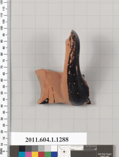 Terracotta fragment of a kylix (drinking cup)