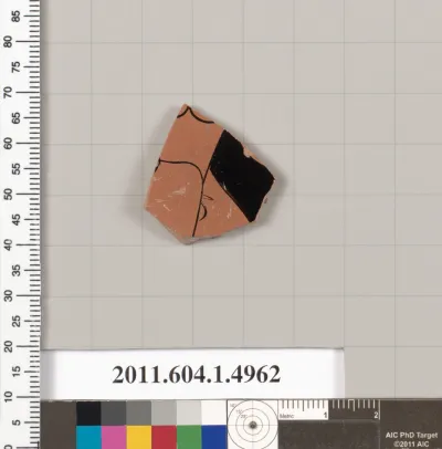 Terracotta fragment of a kylix (drinking cup)