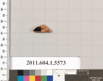 Terracotta fragment of a kylix (drinking cup)