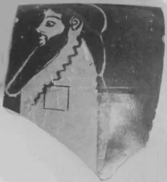 SKYPHOS, FRAGMENT (ATHENIAN, RED-FIGURE)