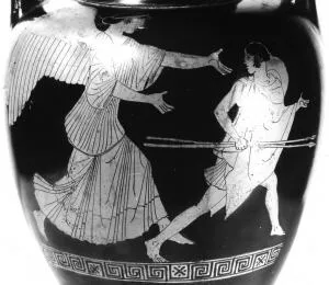 AMPHORA, NECK (ATHENIAN, RED-FIGURE)