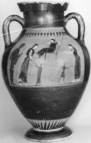 AMPHORA, BELLY, TYPE B (ATHENIAN, BLACK-FIGURE)