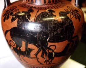 AMPHORA, NECK (ATHENIAN, BLACK-FIGURE)