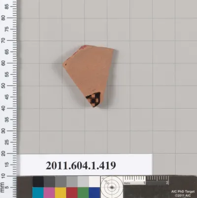 Terracotta fragment of a kylix (drinking cup)