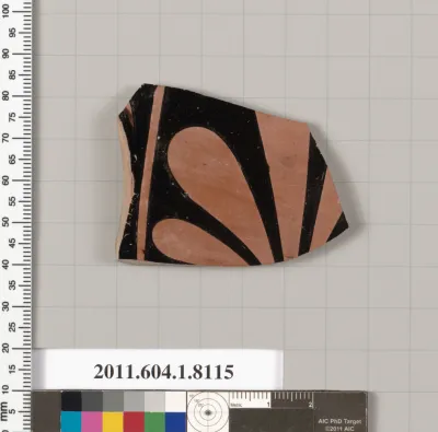 Terracotta fragment of a kylix (drinking cup)